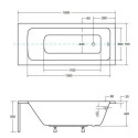 Wanna Do Zabudowy Talia Premium 160x75 Besco