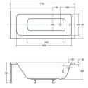 Wanna Do Zabudowy Talia Premium 170x75 Besco