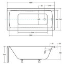 Wanna Do Zabudowy Optima 140x70 Besco