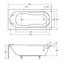 Wanna Do Zabudowy Bona 140x70 Besco