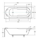 Wanna Do Zabudowy Bona 160x70 Besco