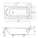 Wanna Do Zabudowy Bona 170x70 Besco