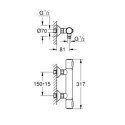 Bateria Prysznicowa Z Termostatem Precision Flow FastFixation Chrom 34840000 Grohe