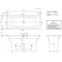 Wanna Do Zabudowy Targa 170x70 UBA177FRA2V-01 Villeroy&Boch