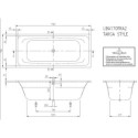 Wanna Do Zabudowy Targa 170x75 UBA170FRA2V-01 Villeroy&Boch