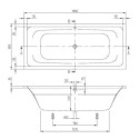 Wanna Do Zabudowy Targa 180x80 UBA180FRA2V-01 Villeroy&Boch
