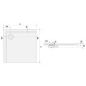 Brodzik Prostokątny Typ B-M/Space 645-290-0370-01-000 80x140 Sanplast