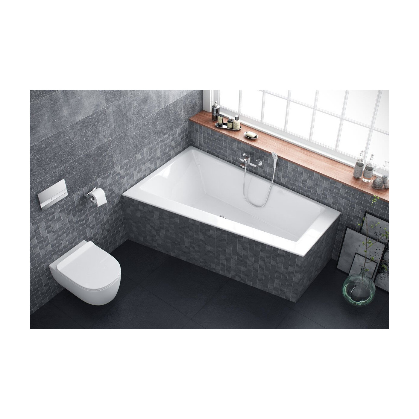 Wanna Narożna Sfera Slim Lewa 170x100,5 WAEX.SFL17WHS Excellent