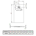 Brodzik Kyntos K HKF12080-64 120x80 Radaway