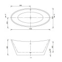 Wanna Wolnostojąca Monya 170x75 WS208P-NEW Emporia