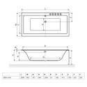 Wanna Do Zabudowy Pryzmat Slim WAEX.PRY18WHS 180x80,5 Excellent