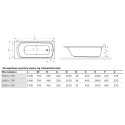 Wanna Do Zabudowy Lamia Slim WAEX.LAM16WHS 160x75 Excellent