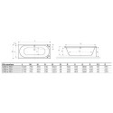 Wanna Do Zabudowy Oceana Slim WAEX.OCE16WHS 160x75 Excellent
