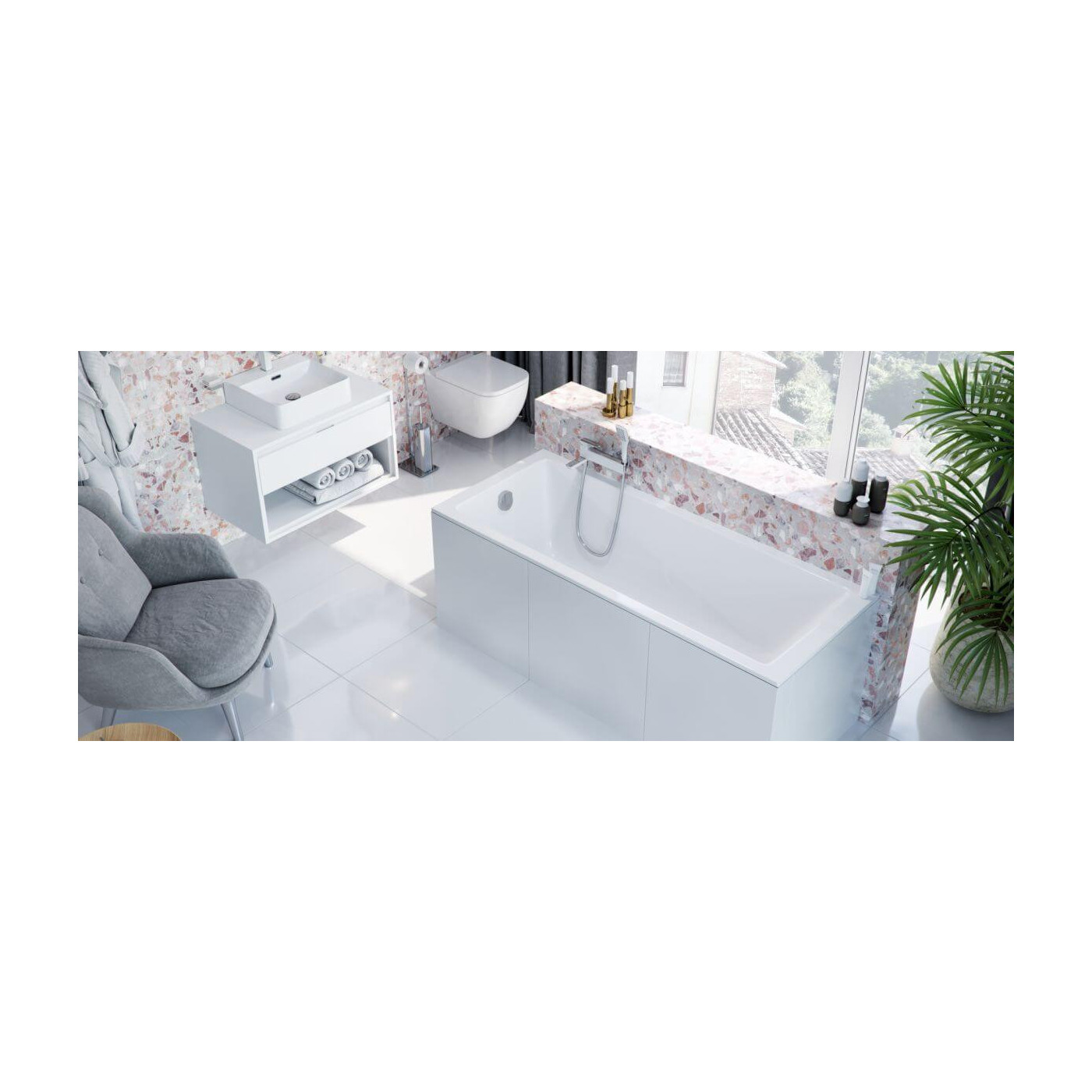 Wanna Do Zabudowy Wave Slim WAEX.WAV15WHS 149,5x70 Excellent