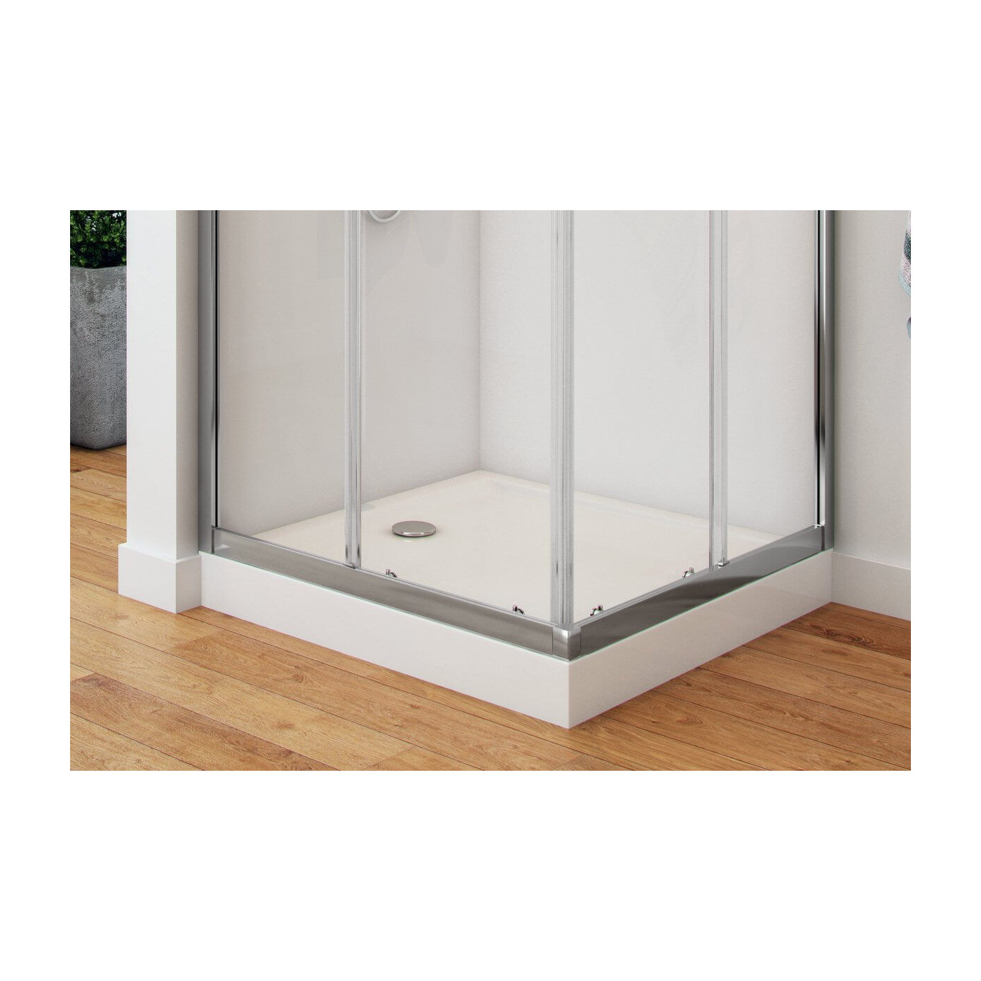 Brodzik Kwadratowy Wysoki Forma BREX.FOR10WHC 100x100 Excellent