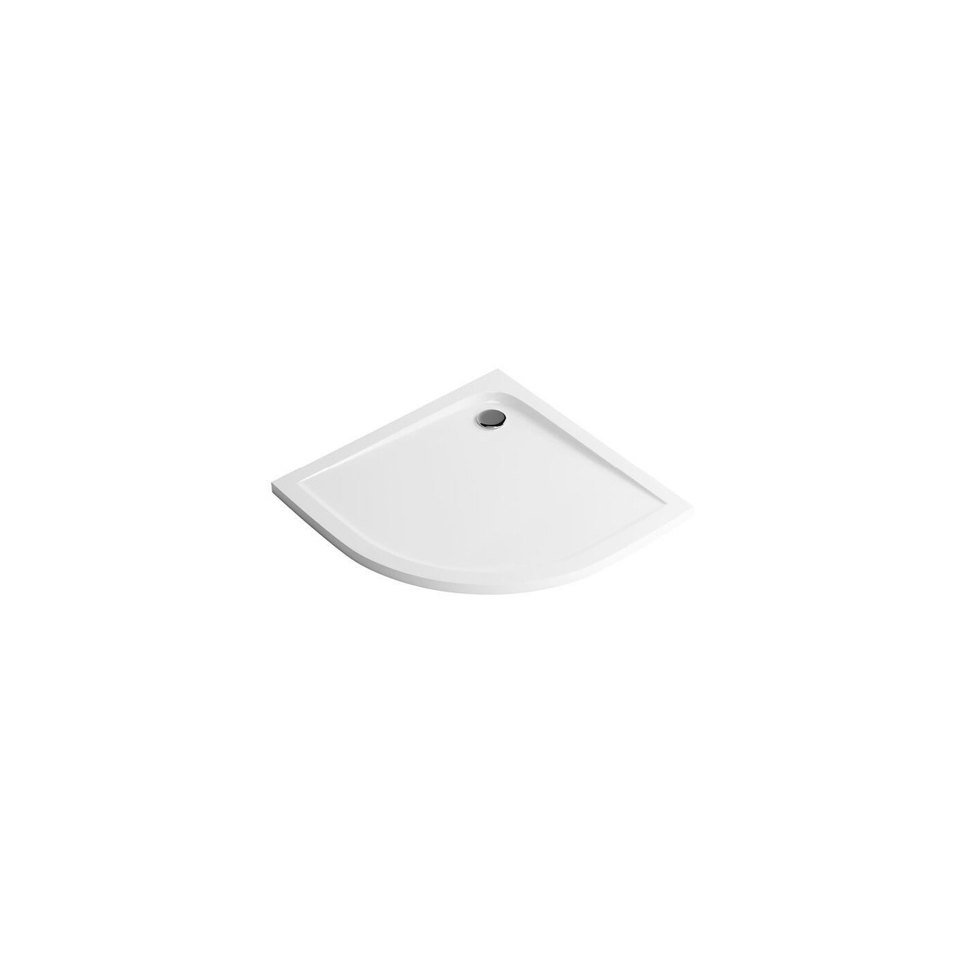 Brodzik Półokrągły Sense Niski BREX.SEN08WHN 80x80 Excellent