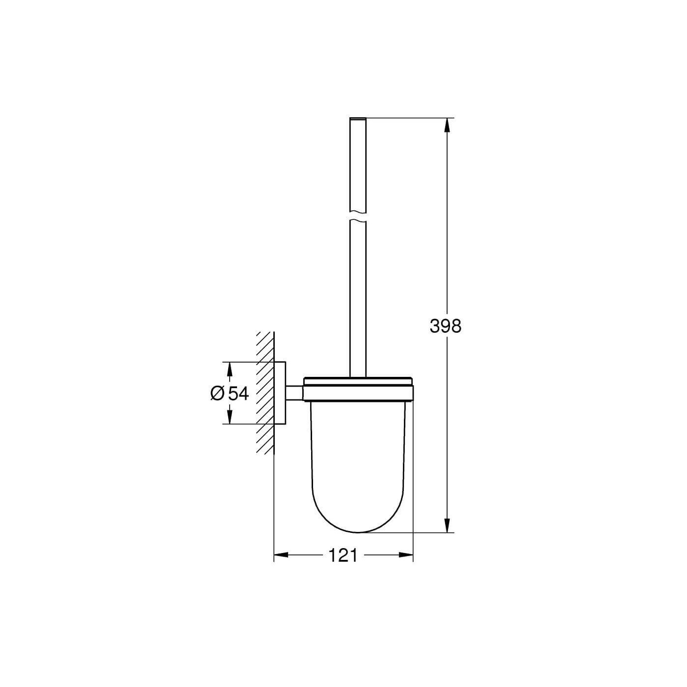 Szczotka toaletowa Essentials Brushed Cool Sunrise 40374GN1 Grohe