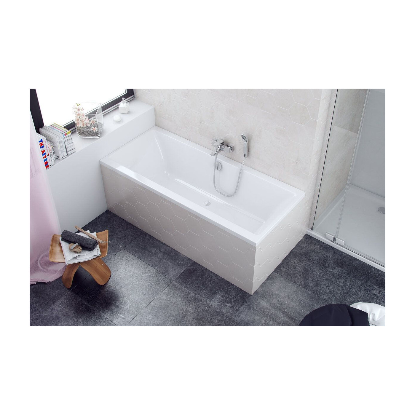 Wanna Do Zabudowy Pryzmat WAEX.PRY15WH 150X75 Excellent