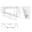 Wanna Intima Duo Slim 180x125 Lewa Besco
