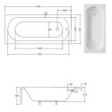 Wanna Intrica 170x75 Z Nogami Besco