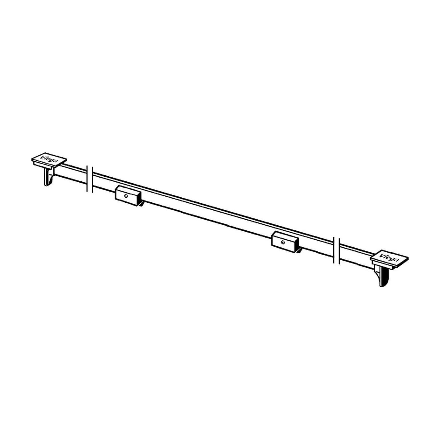 Ruszt odpływu liniowego Advantix Vario 30-120x2x1,7 cm Viega