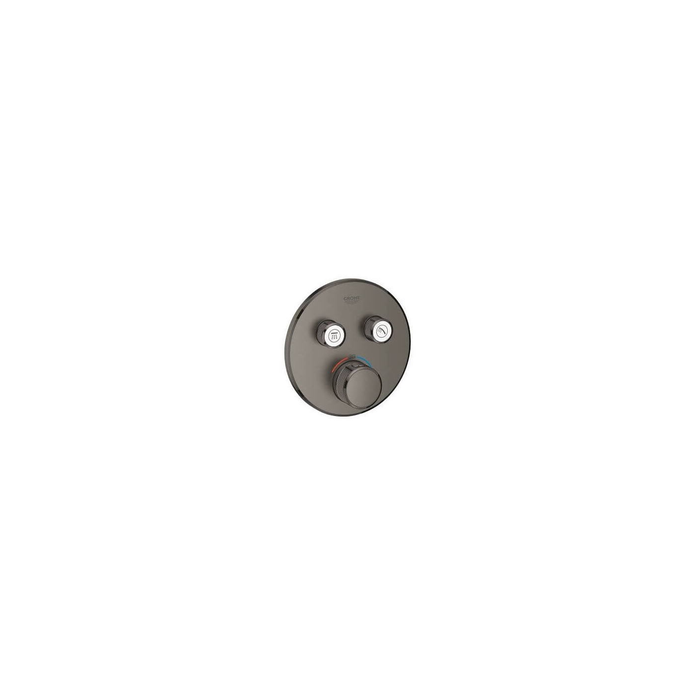 Bateria Termostatyczna Do Obsługi Dwóch Wyjść Wody Grohtherm SmartControl Brushed Hard Graphite 29119AL0 Grohe
