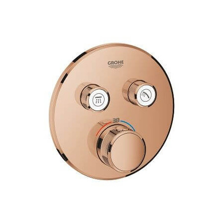 Bateria Termostatyczna Do Obsługi Dwóch Wyjść Wody Grohtherm SmartControl Warm Sunset 29119DA0 Grohe