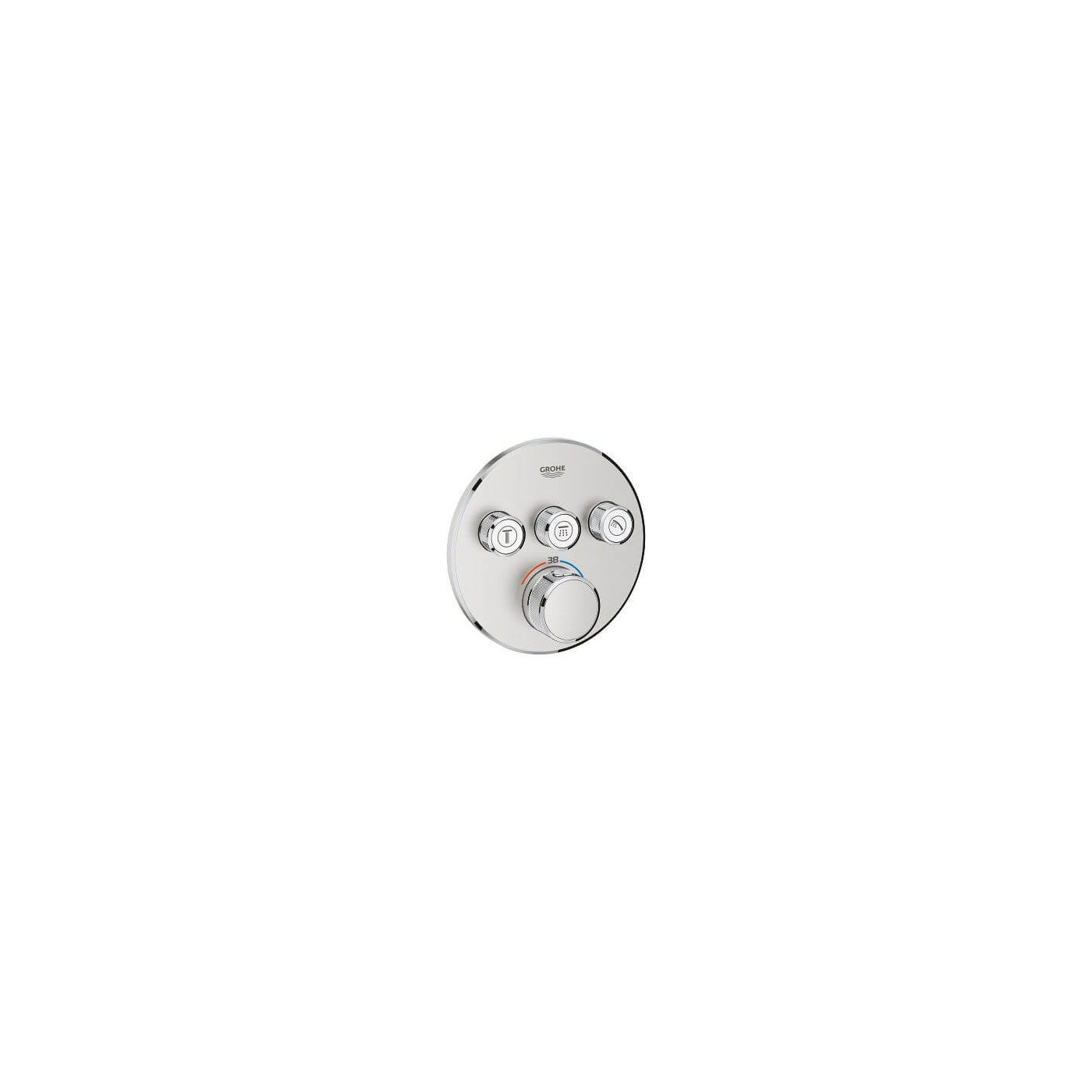Bateria Termostatyczna Do Obsługi Trzech Wyjść Wody Grohtherm SmartControl Stal Nierdzewna 29121DC0 Grohe