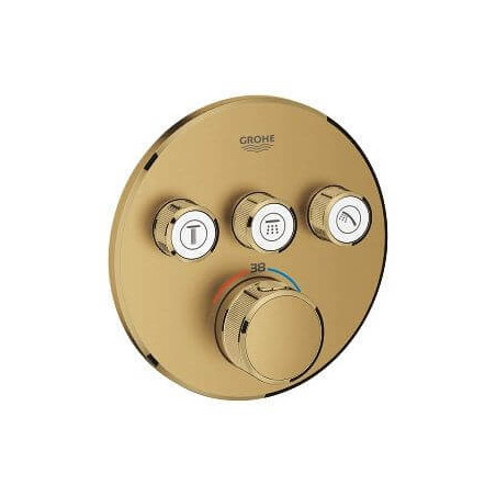 Bateria Termostatyczna Do Obsługi Trzech Wyjść Wody Grohtherm SmartControl Brushed Cool Sunrise 29121GN0 Grohe