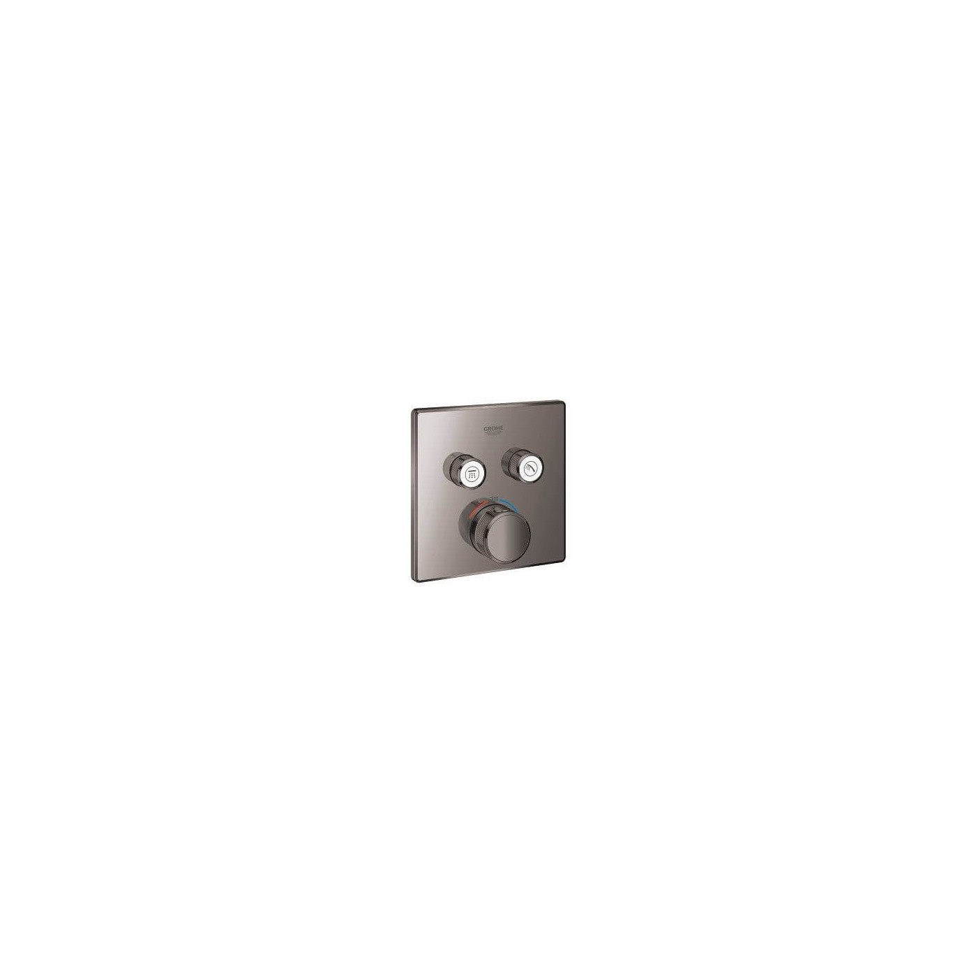 Bateria Termostatyczna Do Obsługi Dwóch Wyjść Wody Grohtherm SmartControl Hard Graphite 29124A00 Grohe