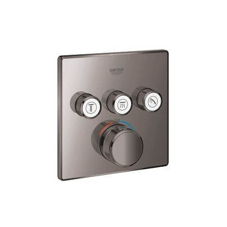 Bateria Termostatyczna Do Obsługi Trzech Wyjść Wody Grohtherm SmartControl Hard Graphite 29126A00 Grohe