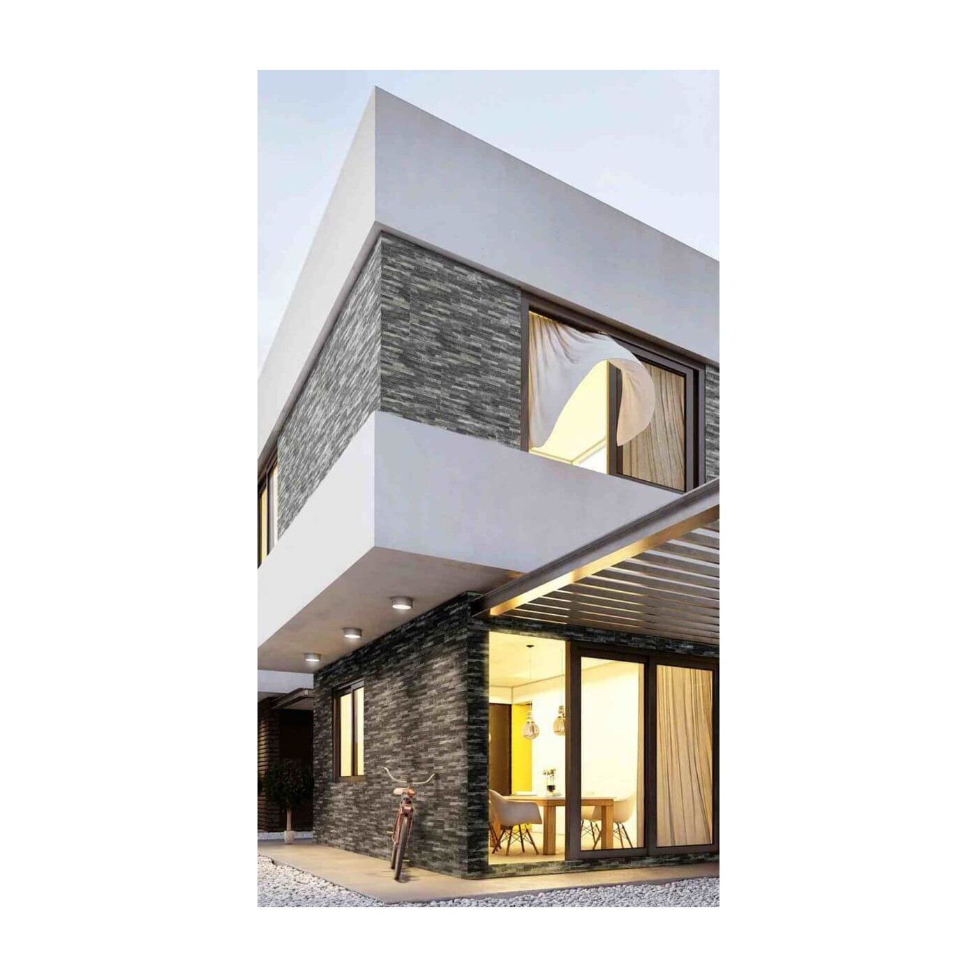 Kamień Dekoracyjny Mont Blanc Black 54x13,8 Maxstone