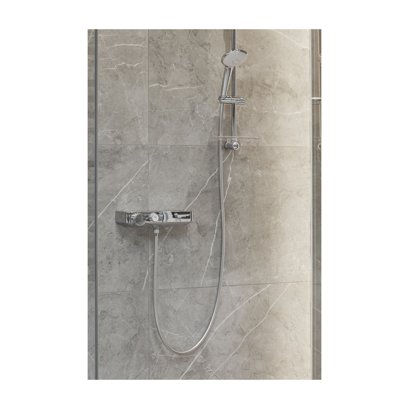 Bateria Prysznicowa Z Termostatem Z Zestawem Prysznicowym Grohtherm SmartControl 34720000 Grohe