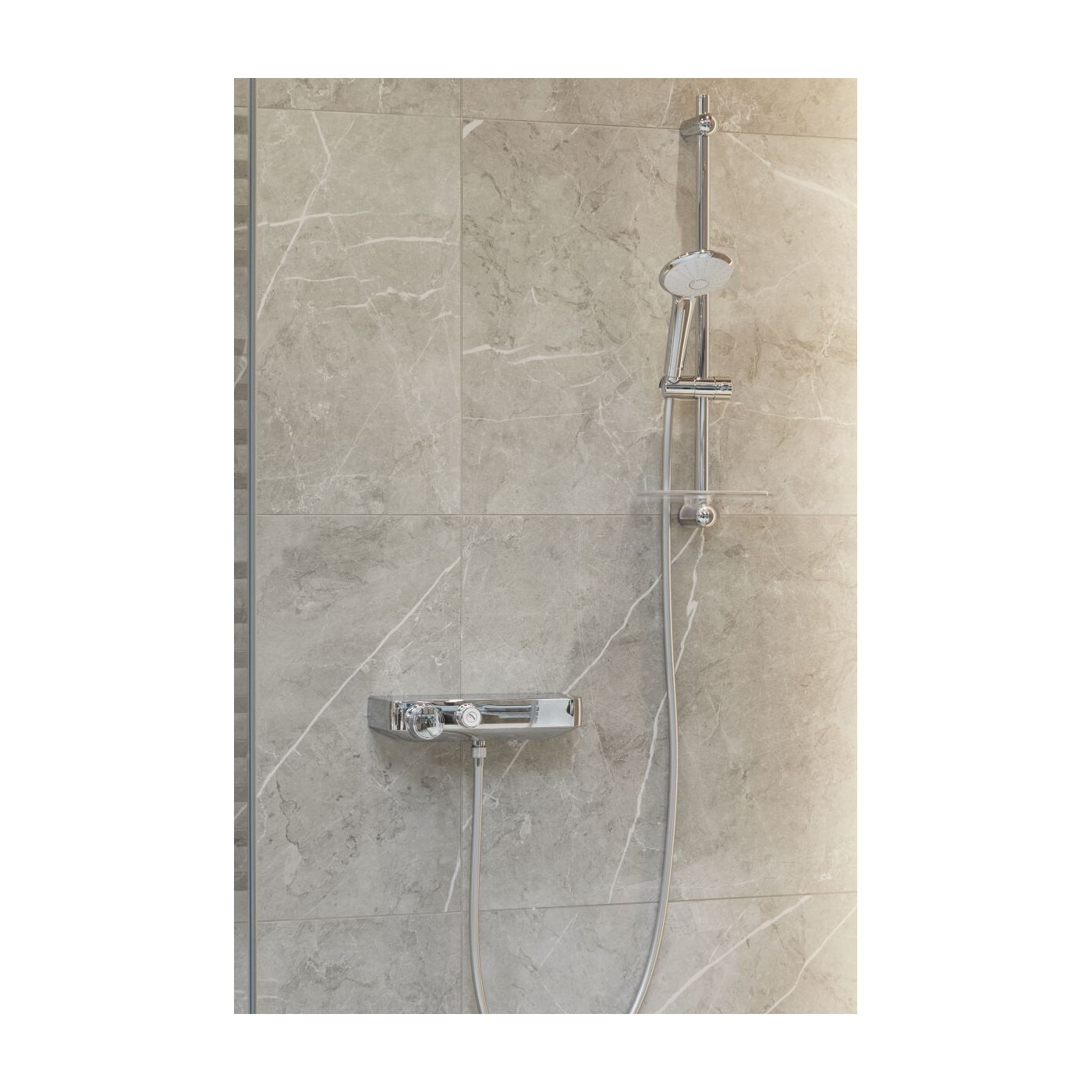 Bateria Prysznicowa Z Termostatem Z Zestawem Prysznicowym Grohtherm SmartControl 34720000 Grohe