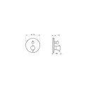 Bateria Origin Wannowo-Prysznicowa z Termostatem Miedź A4267126 Vitra