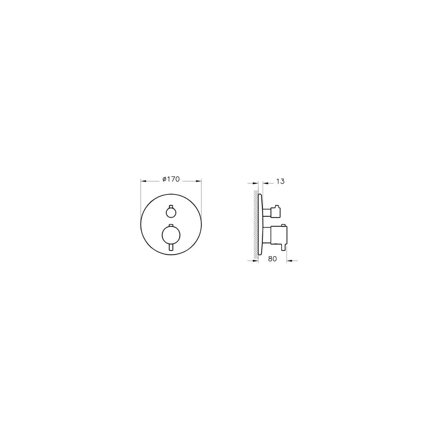 Bateria Origin Wannowo-Prysznicowa z Termostatem Miedź A4267126 Vitra