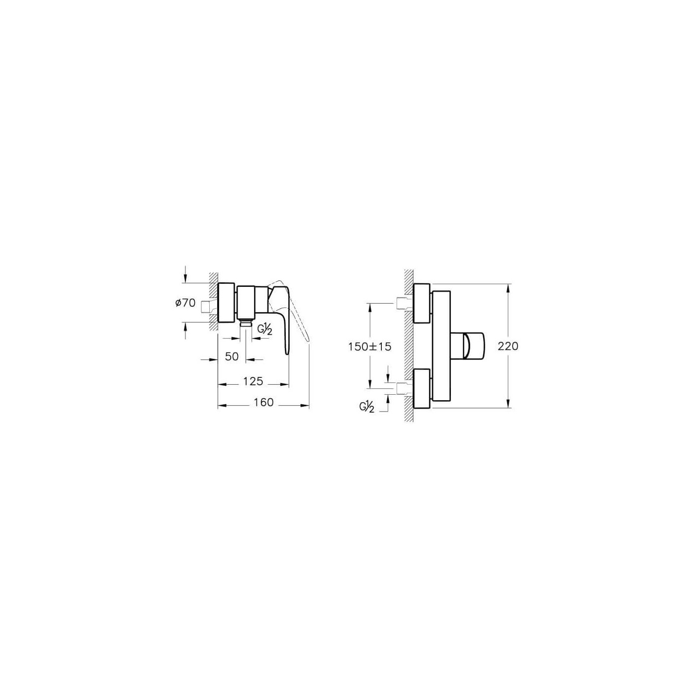 Bateria Prysznicowa Root R Złoty A4272623EXP Vitra