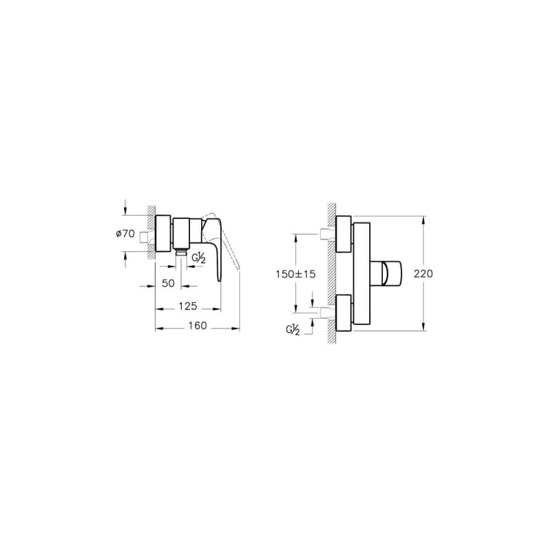 Bateria Prysznicowa Root R Złoty A4272623EXP Vitra
