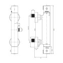 Termostatyczna Bateria Prysznicowa Y Chrom Y1246XCR Omnires