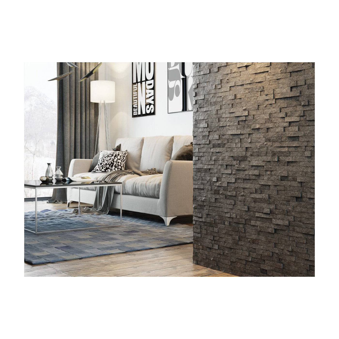 Kamień Naturalny Nero 36x10 Stegu