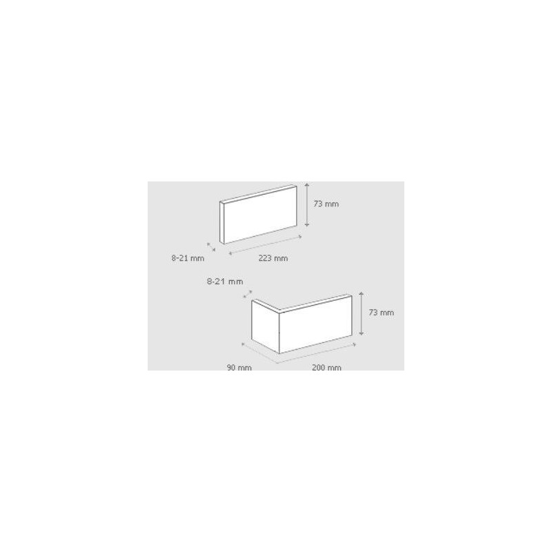 Płytka Cegłopodobna Z Fugą Boston 2 White 22,3x7,3 cm Stegu
