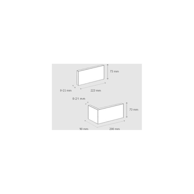 Płytka Cegłopodobna Z Fugą Boston 3 Beige 22,3x7,3 cm Stegu