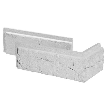 Narożnik Cegłopodobny Z Fugą Boston 2 White 9/20x7,3 cm Stegu