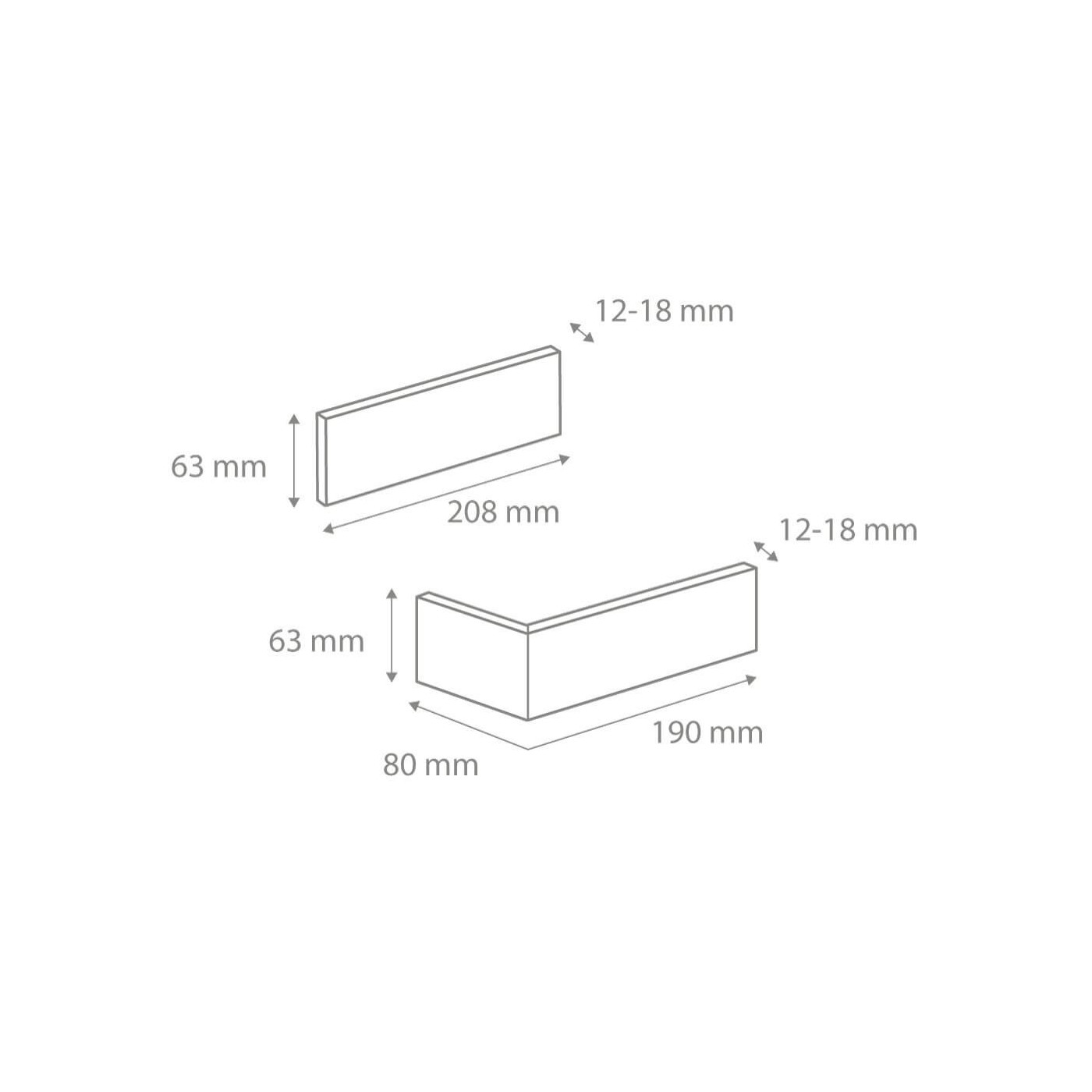 Płytka Cegłopodobna Narożnik Cambridge 4 8,0x19,0x6,3 Stegu