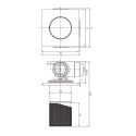 Bateria Prysznicowa Podtynkowa Contour Antracyt CT8045AT Omnires