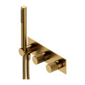 Bateria Prysznicowo-Wannowa Podtynkowa Contour Złoty Szczotkowany CT8035/1GLB Omnires