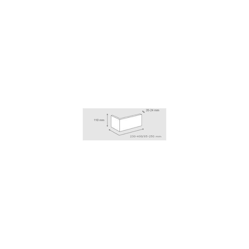 Narożnik Rimini 1 Cream 40x11 Stegu