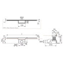 Odpływ Liniowy Waterstop L 900mm 90 Easy Drain