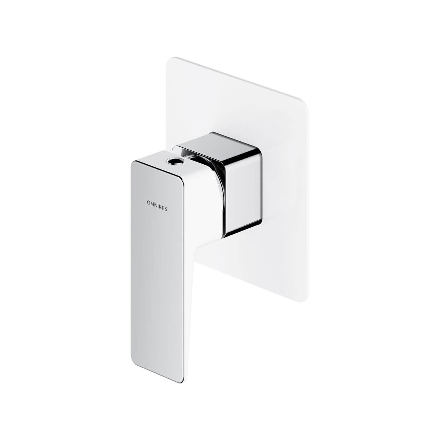 Bateria Prysznicowa Podtynkowa Parma Chrom/Biały PM7445CRB Omnires