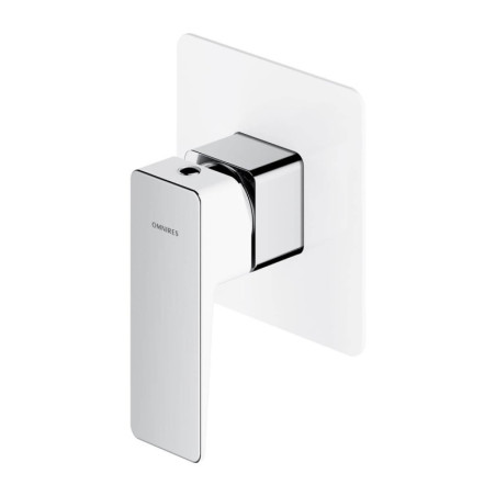 Bateria Prysznicowa Podtynkowa Parma Chrom/Biały PM7445CRB Omnires